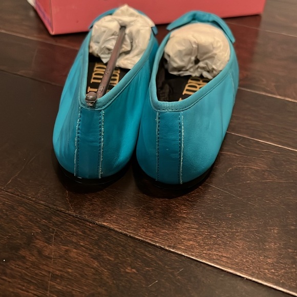 Sam & Libby Vintage teal leather ballet shoes NIB - Picture 5 of 6